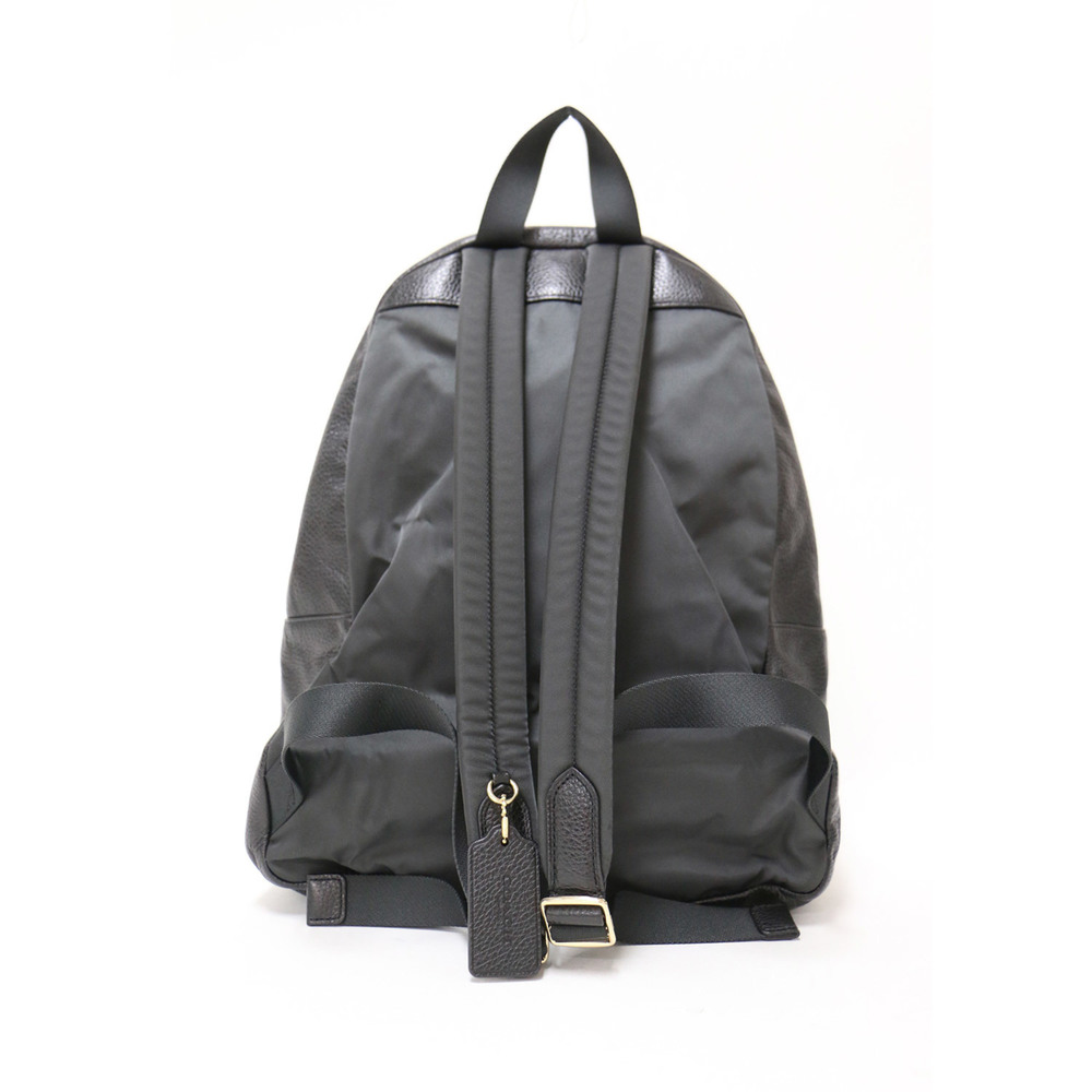 COACH bag, black, leather, backpack, grained genuine ladies - Picture 4 of 9